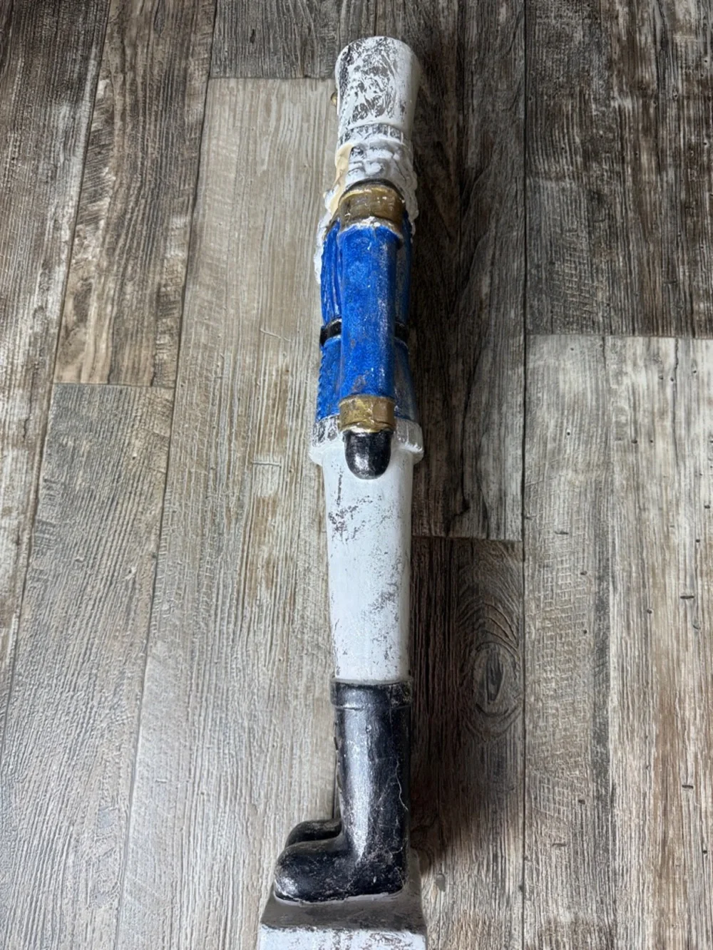 Hand-Painted Blue & Gold Nutcracker Figurine